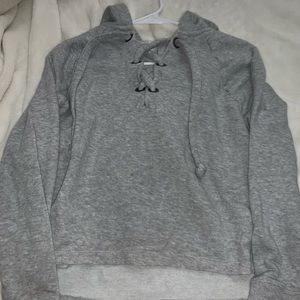 Cropped Grey Aerie Hoodie